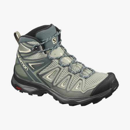 Salomon X ULTRA MID 3 AERO Womens Hiking Boots Olive | Salomon South Africa